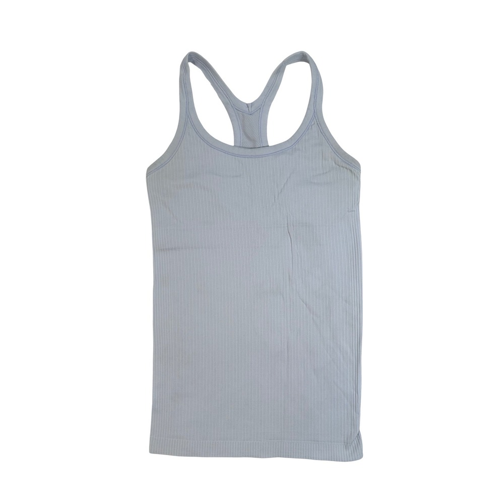 Lululemon Ebb to‎ Street Tank Top Ribbed Racerback Womens Blue Size 4 W1AX1S